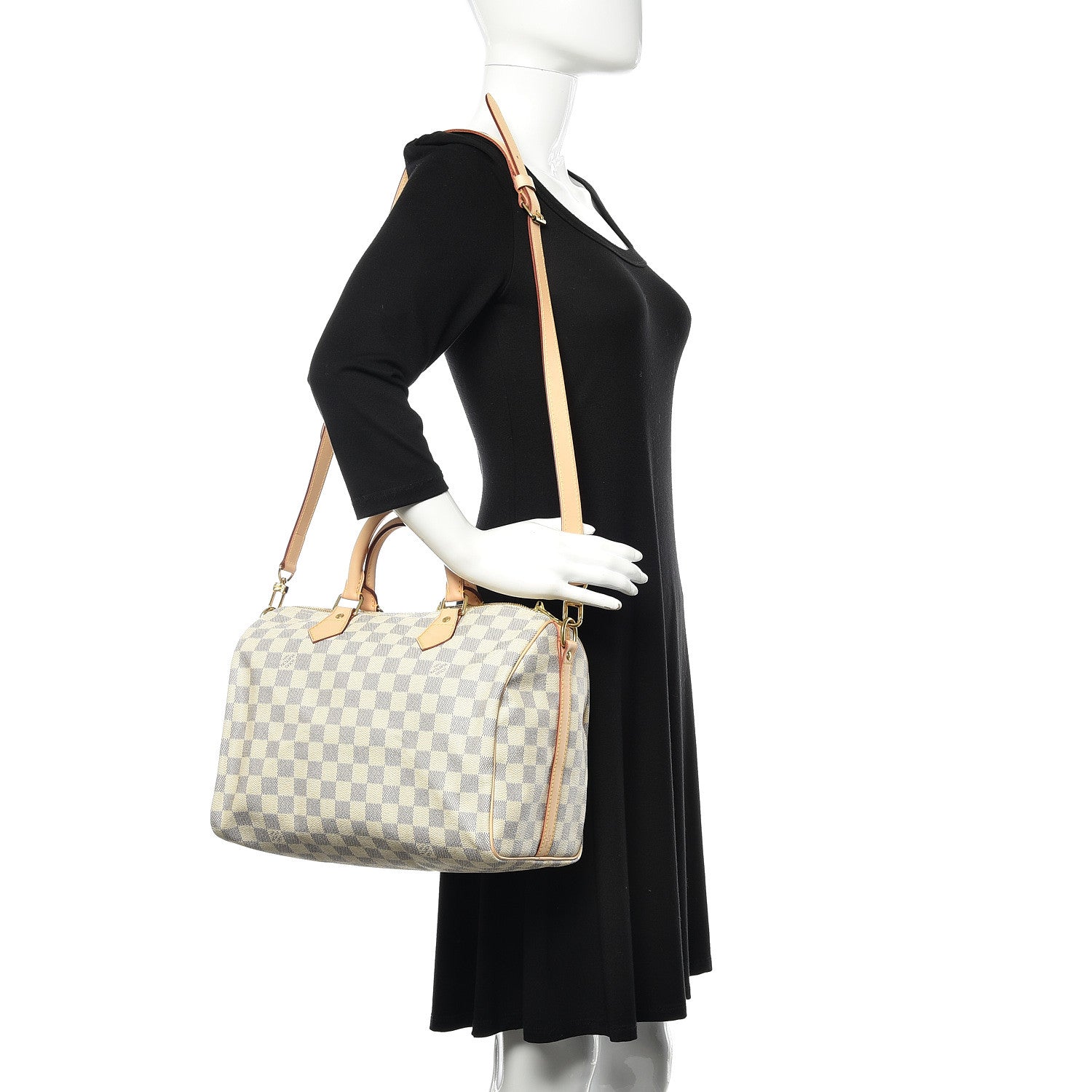 Louis Vuitton Damier Azur Speedy Bandouliere 30 2 of 12