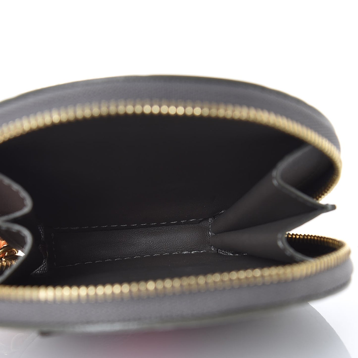 Vernis Animania Coq Rooster Round Coin Purse Gris Art Deco