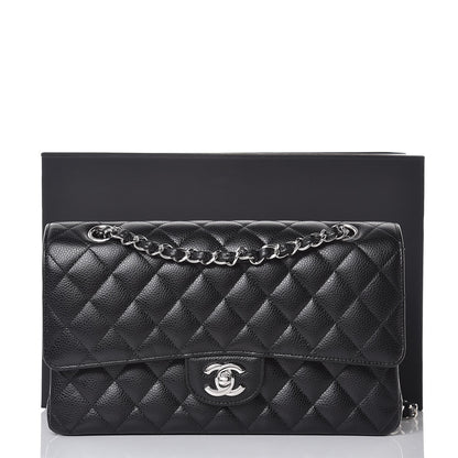 Chanel Caviar Quilted Medium Double Flap Black 8 of 8