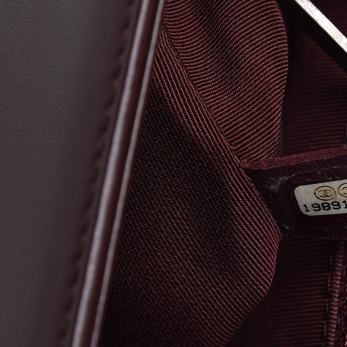 Calfskin Chevron Quilted New Medium Boy Flap Burgundy