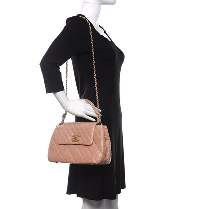 Chanel Aged Glazed Calfskin Quilted Small Daily Walk Flap Beige 2 of 10