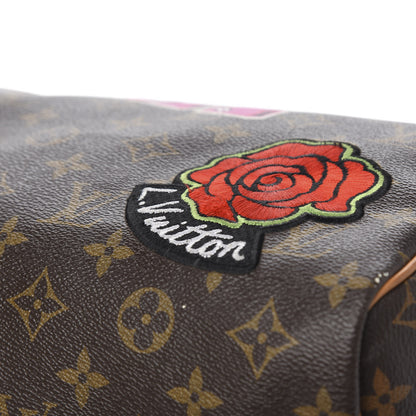 Louis Vuitton Monogram Patches Speedy Bandouliere 30 10 of 13