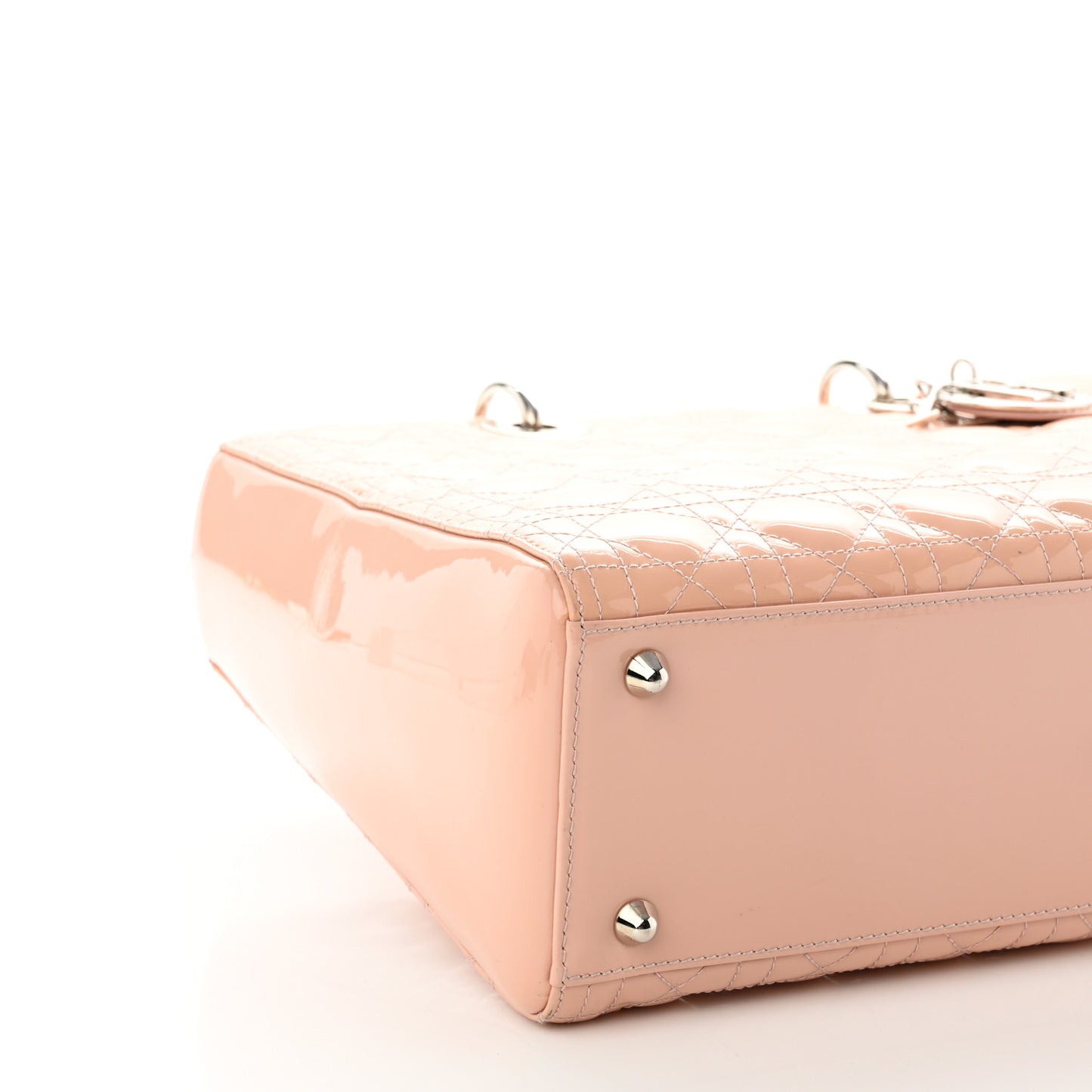 Patent Cannage Large Lady Dior Light Pink
