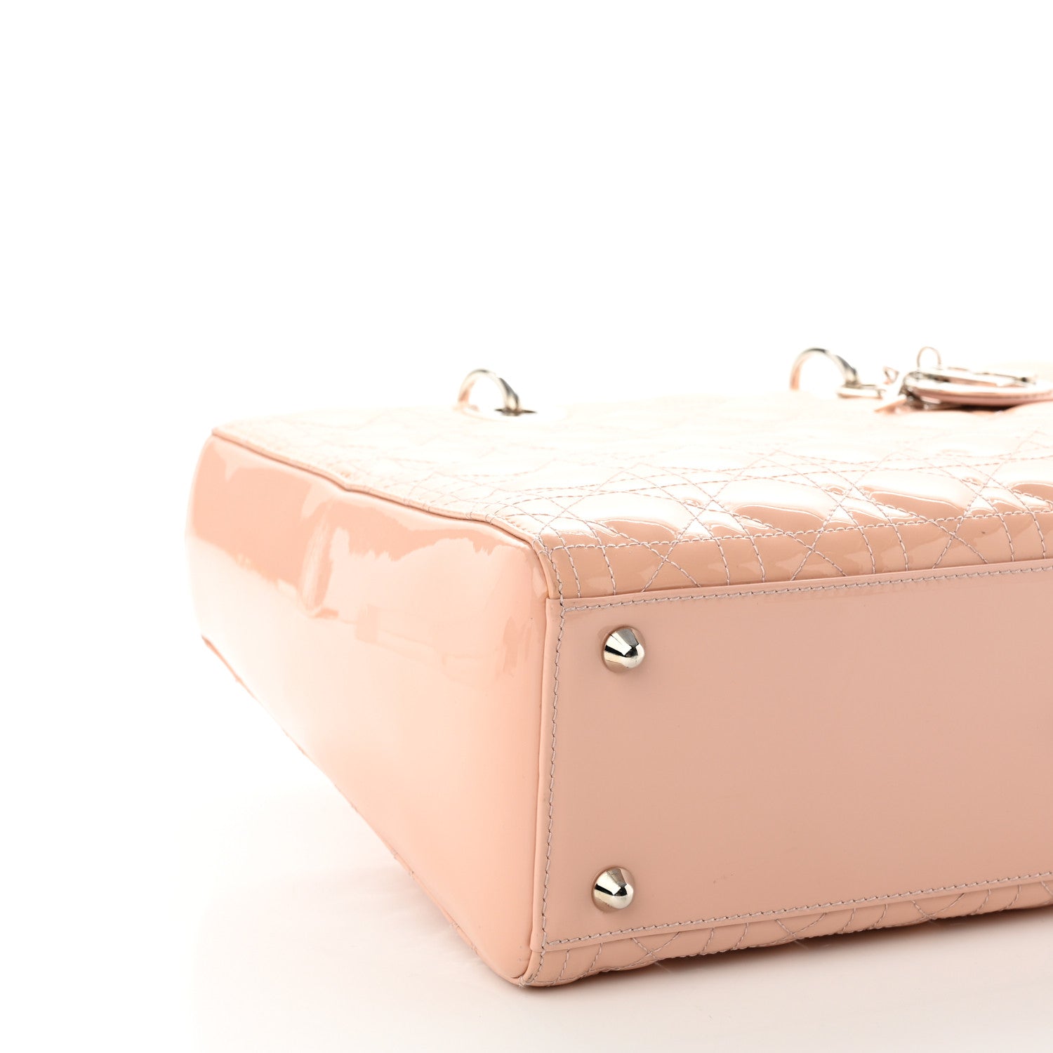 Christian Dior Patent Cannage Large Lady Dior Light Pink 9 of 10