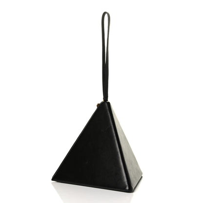 Saint Laurent Lambskin Pyramid Clutch Black 2 of 7