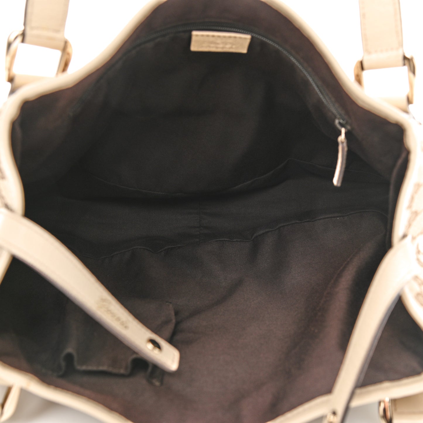 Monogram Medium Abbey Shoulder Bag Off White