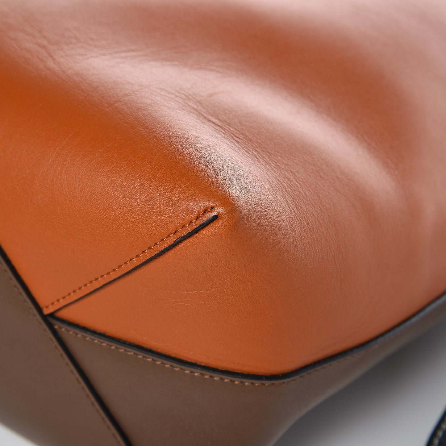 Shiny Smooth Calfskin Small Twisted Cabas Camel Tan