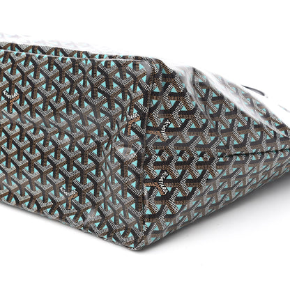 Goyard Goyardine Saint Louis Claire Voie GM Black Blue 9 of 10