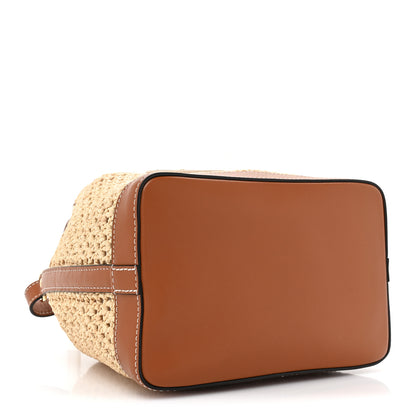 Louis Vuitton Raffia Calfskin Noe BB Natural Tan 4 of 9