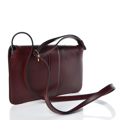 Gucci Vitello Palmellato Lux Small Arli Flap Shoulder Bag Vintage Bordeaux 3 of 8