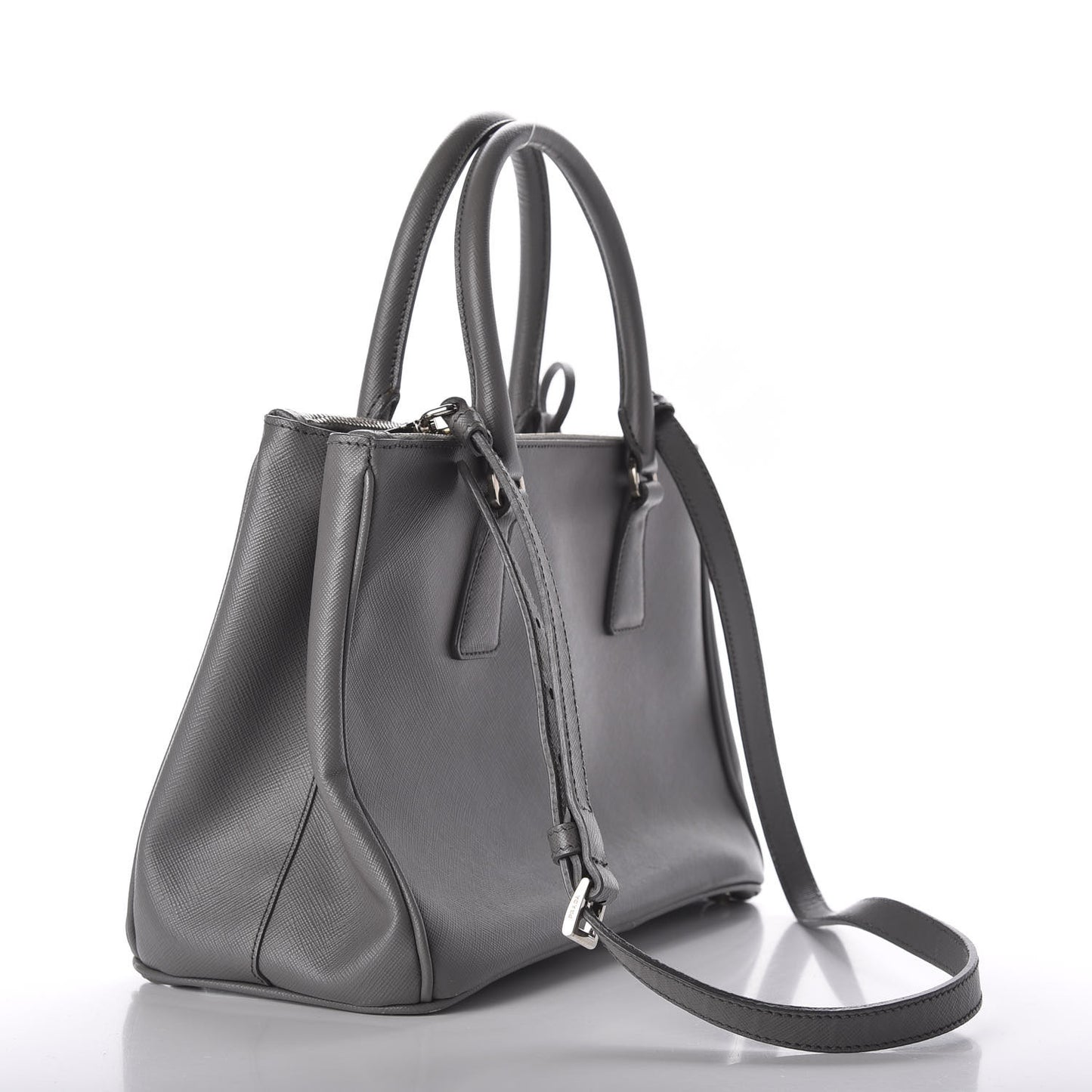 Saffiano Medium Galleria Double Zip Tote Marmo