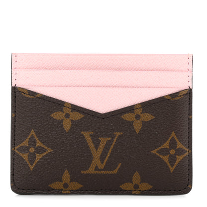 Louis Vuitton Monogram Triple Card Holder Rose Confetti 1 of 7