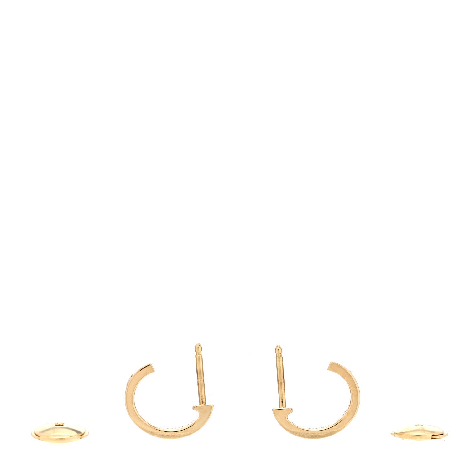 Cartier 18K Yellow Gold Small LOVE Hoop Earrings 3 of 6