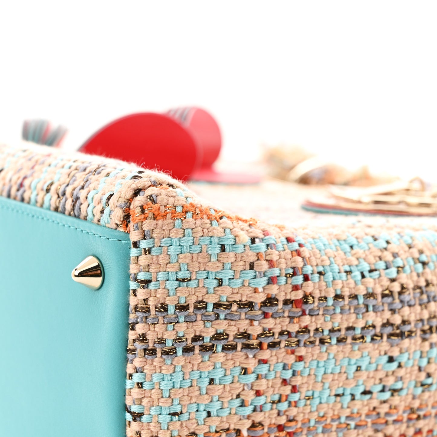 Tweed Heart Deco Medium Lady Dior Multicolor