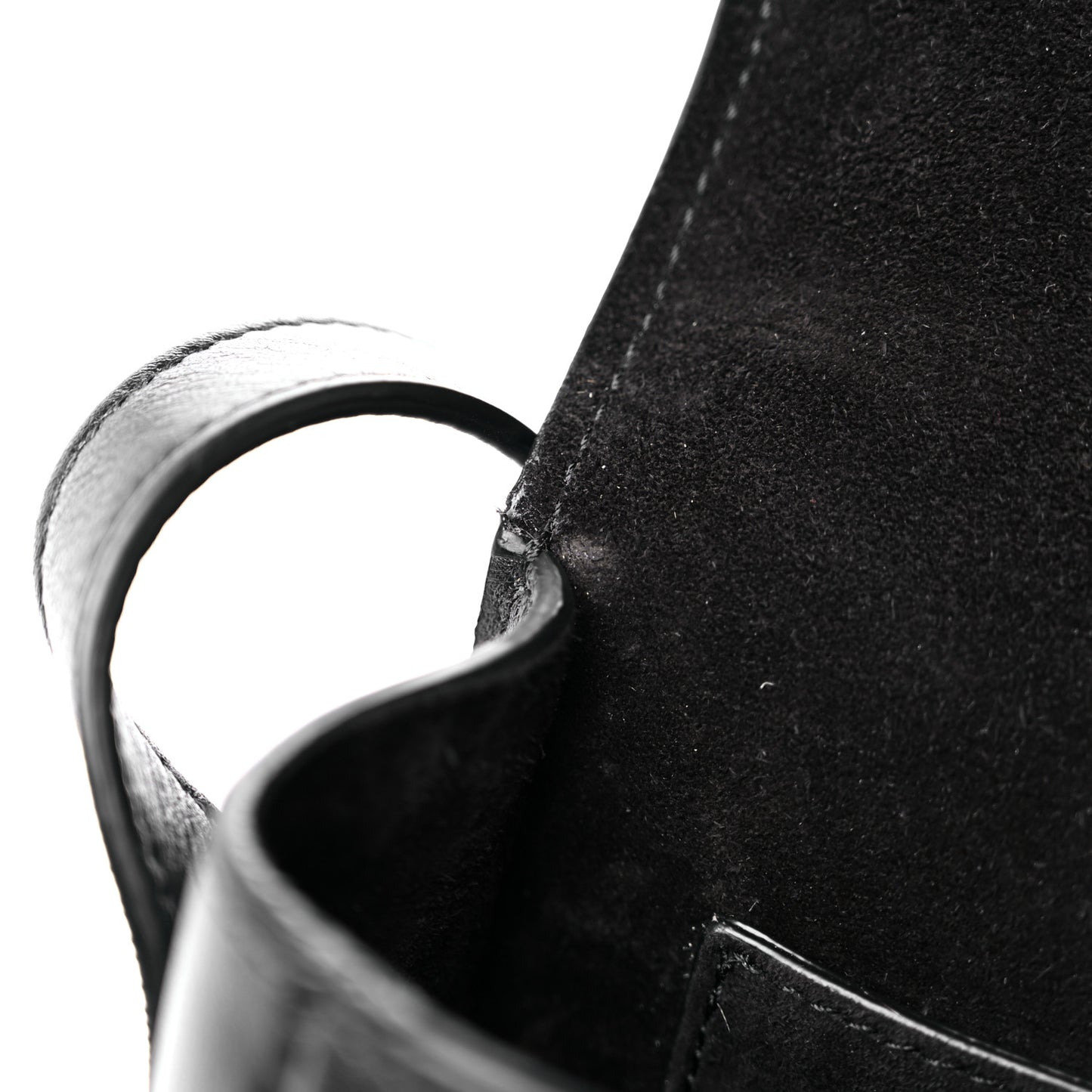 Smooth Calfskin Cuir Triomphe Folco Crossbody Bag Black