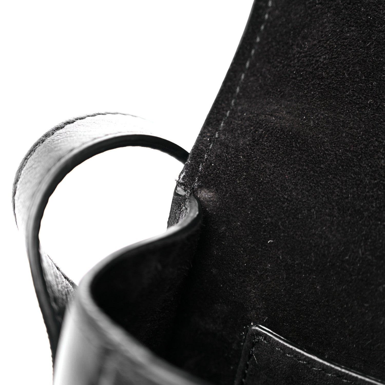 Celine Smooth Calfskin Cuir Triomphe Folco Crossbody Bag Black 12 of 13