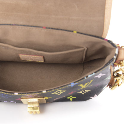 Louis Vuitton Monogram Multicolor Patti Black 5 of 14