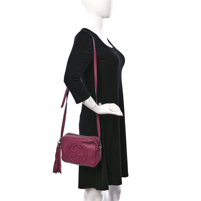 Gucci Pebbled Calfskin Small Soho Disco Bag Peonia Flower 2 of 16