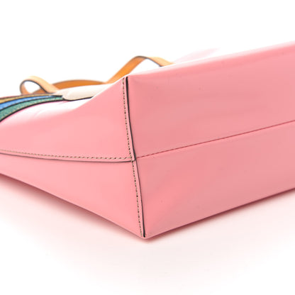 Gucci Calfskin Childrens Rainbow Tote Lotus Pink Crop Multicolor 6 of 10