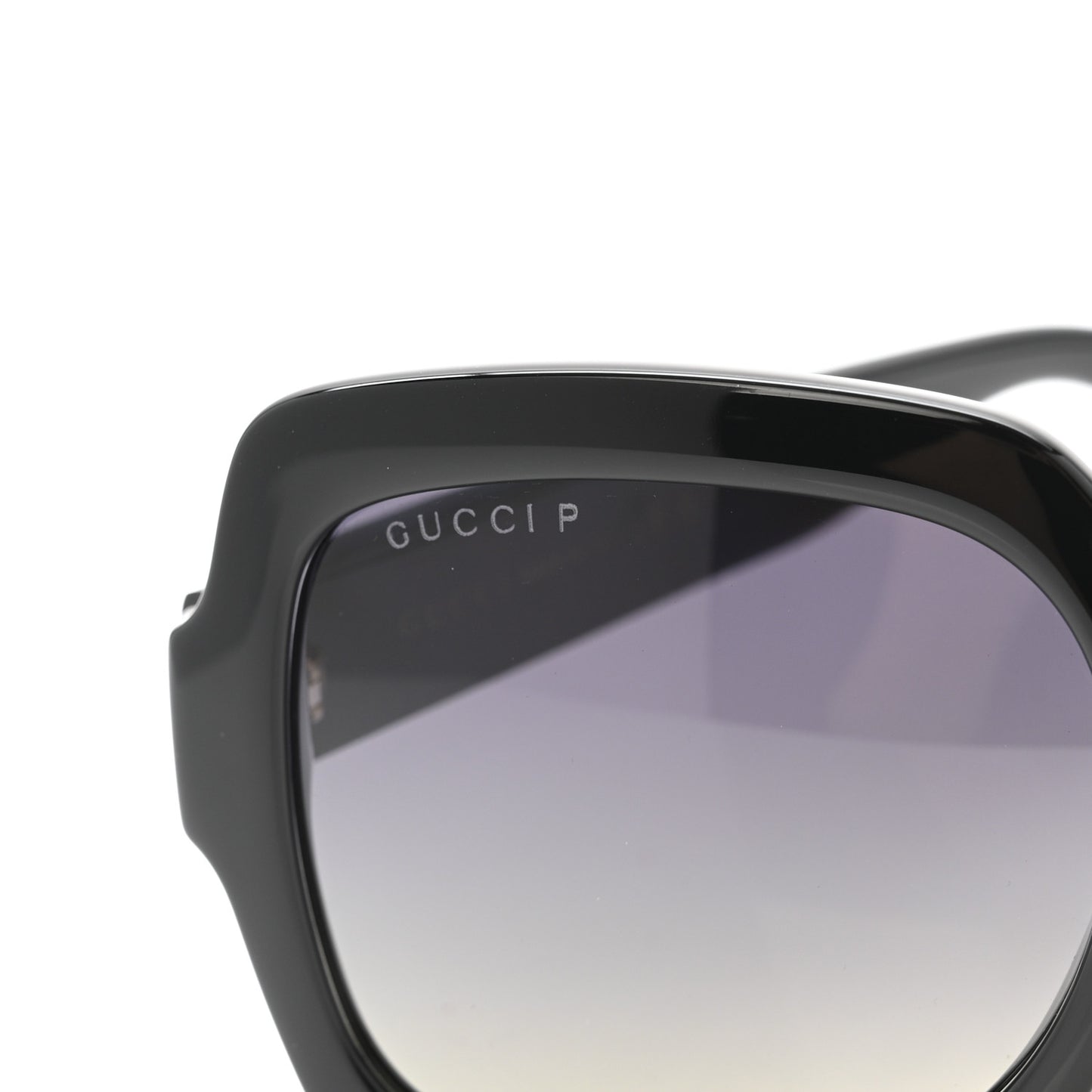 Acetate Square Frame Sunglasses GG1337S Black