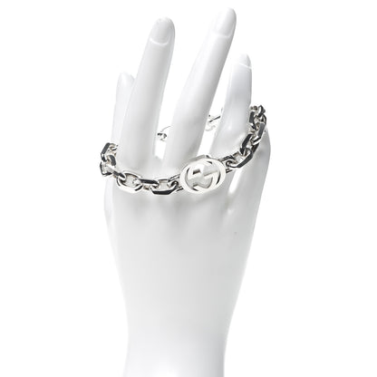 Gucci Sterling Silver Interlocking G Link Bracelet 2 of 5