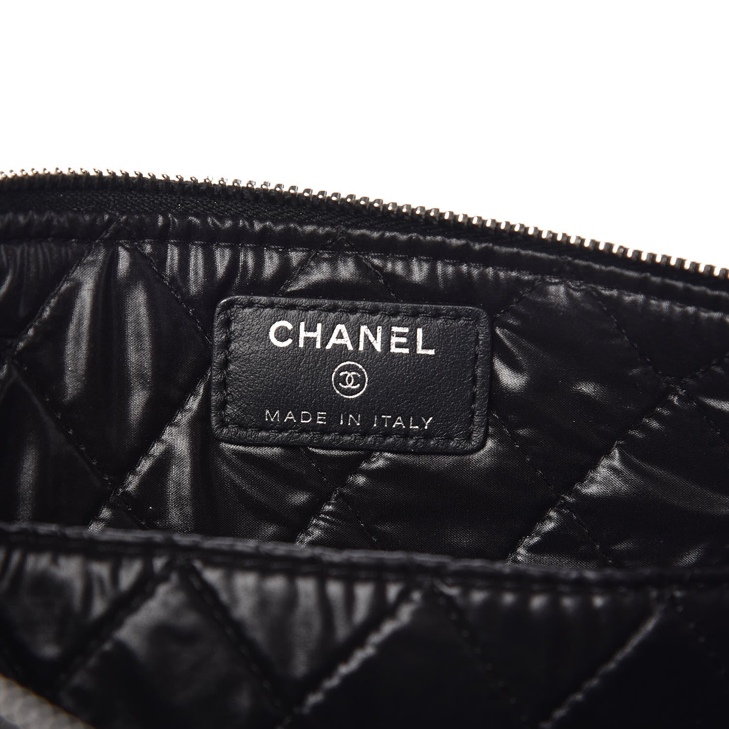 Chanel Metallic Calfskin Keyboard Pouch Black 6 of 10