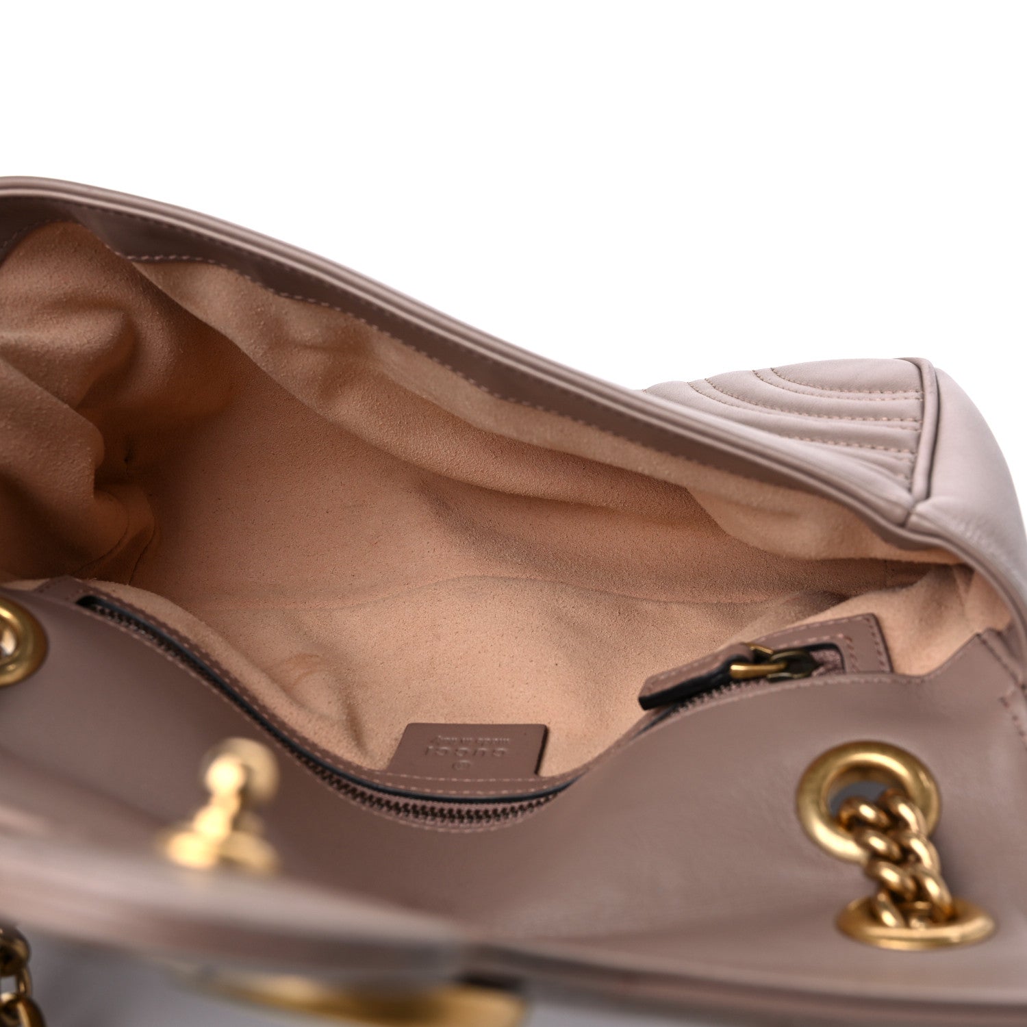 Gucci Calfskin Matelasse Small GG Marmont Shoulder Bag Porcelain Rose 5 of 18