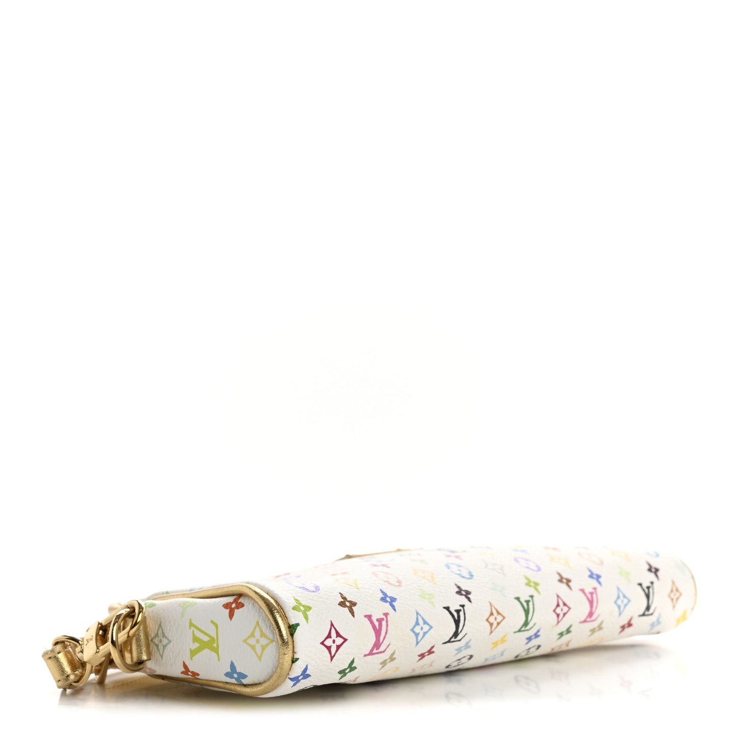 Monogram Multicolor Kate Clutch White