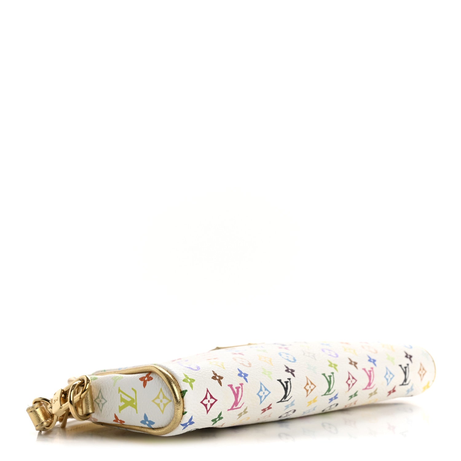 Louis Vuitton Monogram Multicolor Kate Clutch White 4 of 12