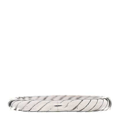 David Yurman Sterling Silver Diamond Petite Pave Band Ring 53 6.25 3 of 4
