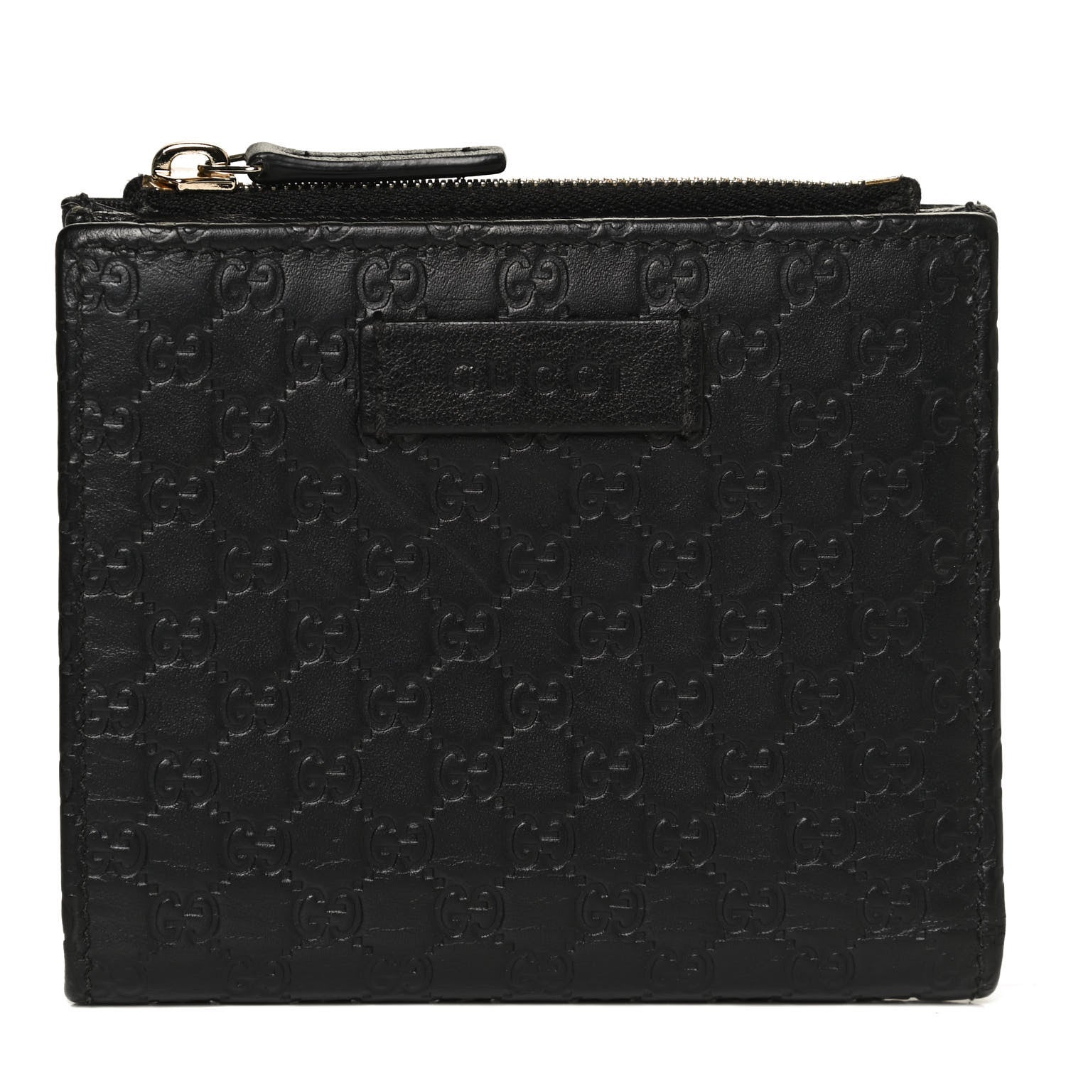 Gucci Microguccissima Snap Bi-Fold Wallet Black 1 of 9