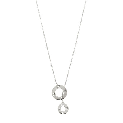 Tiffany Sterling Silver Atlas Lariat Pendant Necklace 1 of 5