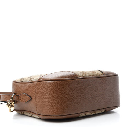 Gucci Monogram Mini Bree Messenger Bag Beige Tabacco 4 of 10