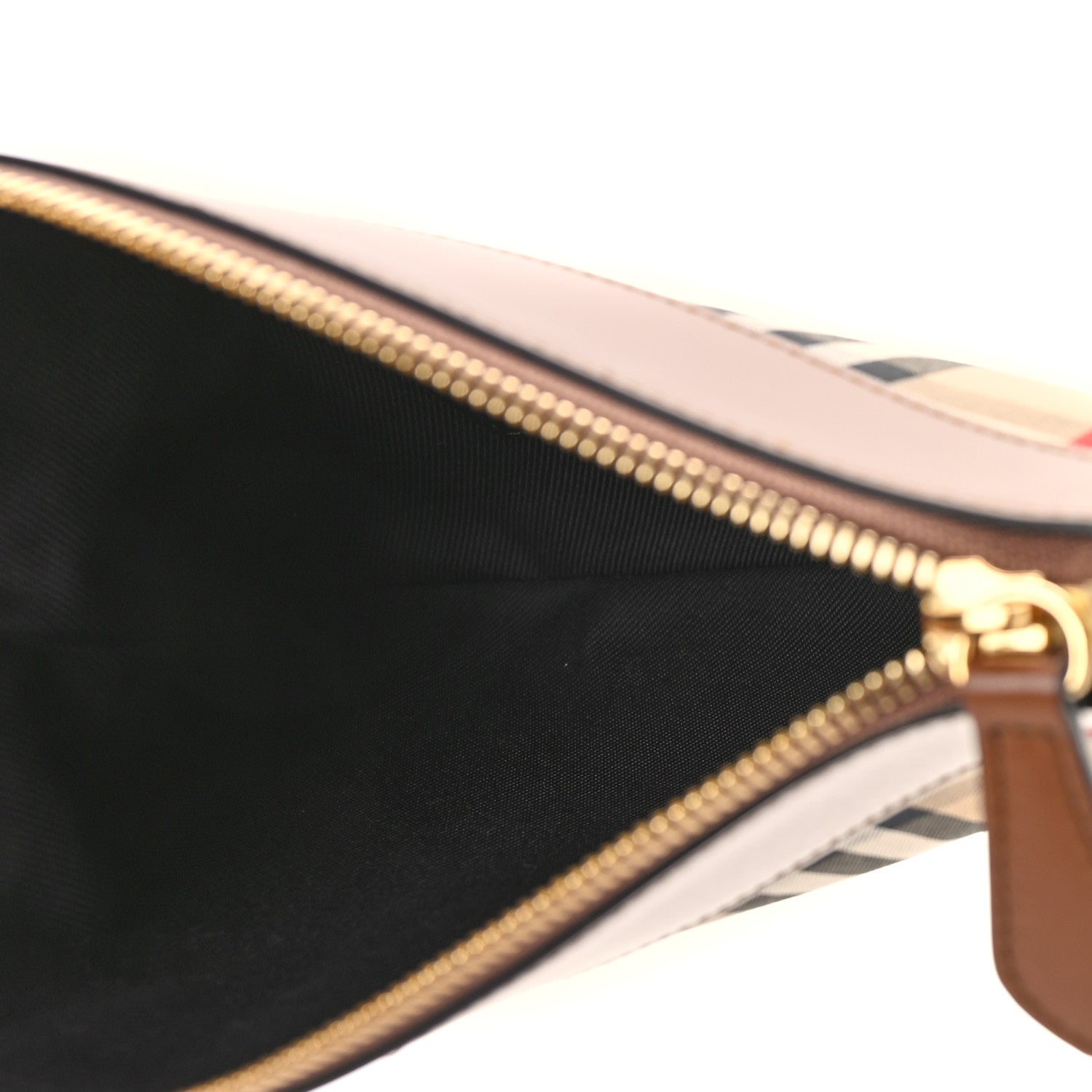Burberry Horseferry Check Peyton Crossbody Clutch Bag Brown 5 of 8