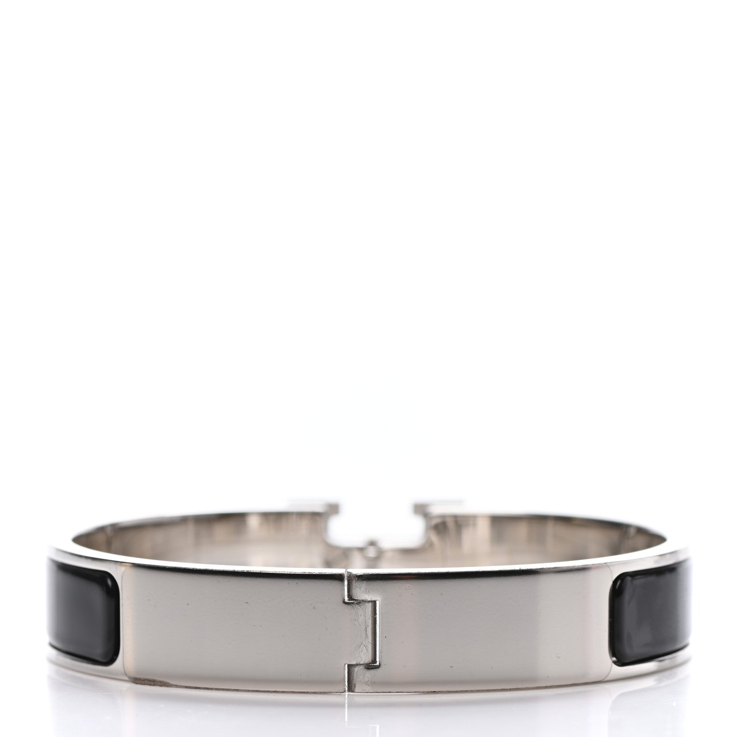 Hermes Enamel Narrow Clic Clac H Bracelet GM Black 2 of 3