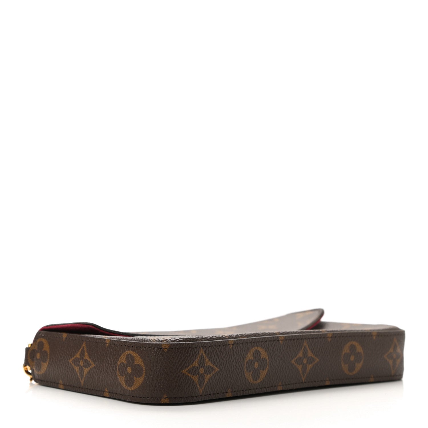 Louis Vuitton Monogram Pochette Felicie Chain Wallet Fuchsia 5 of 13