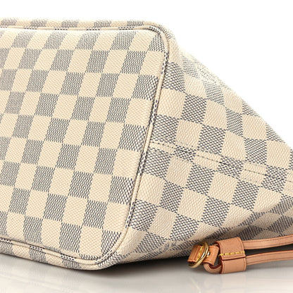 Louis Vuitton Damier Azur Neo Neverfull MM Rose Ballerine 10 of 10