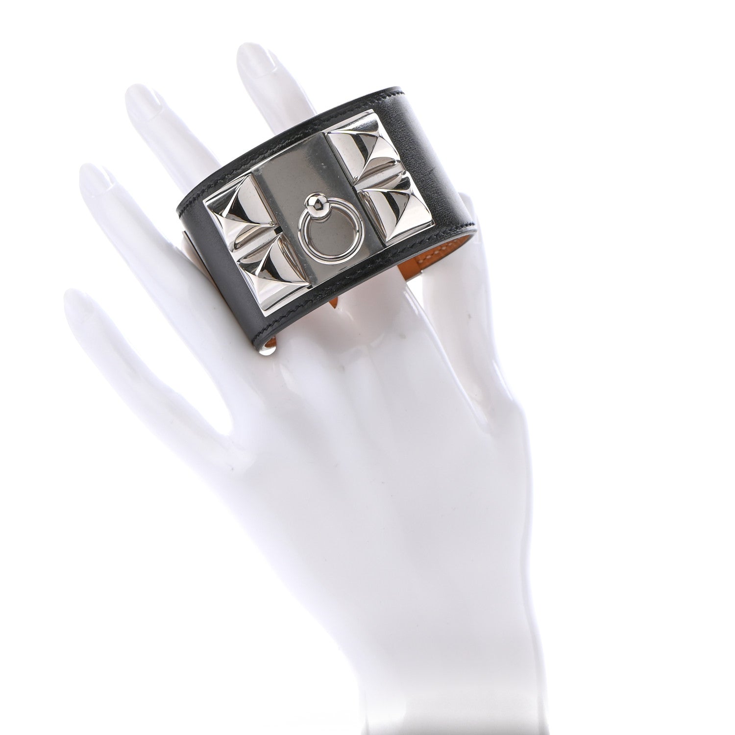 Hermes Chamonix Collier de Chien CDC Bracelet T2 Black 2 of 6