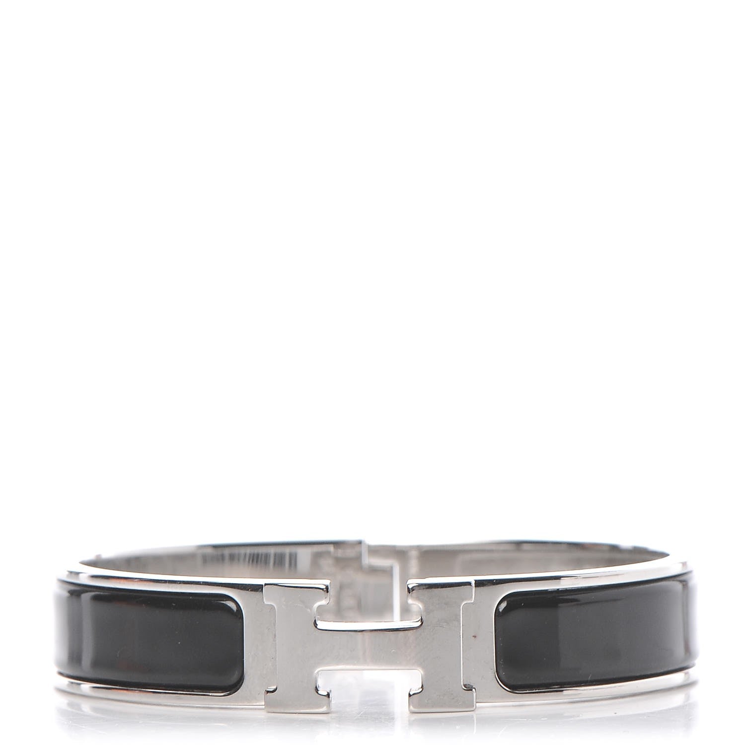 Hermes Enamel Narrow Clic Clac H Bracelet PM Black 1 of 5