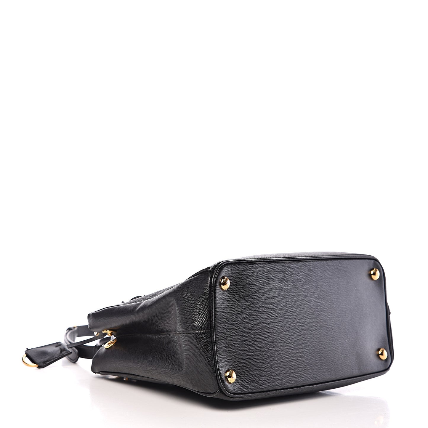 Saffiano Small Galleria Double Zip Tote Black