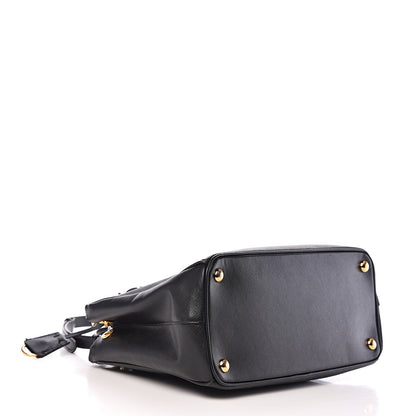 Prada Saffiano Small Galleria Double Zip Tote Black 3 of 12