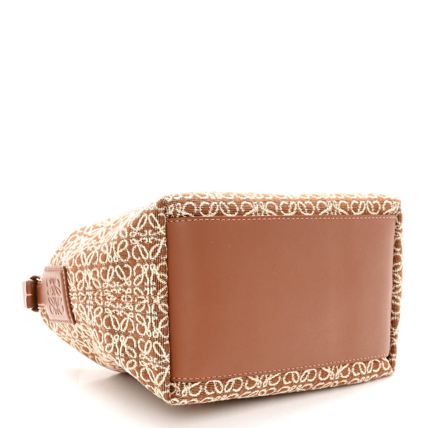 Loewe Jacquard Anagram Calfskin Small Cubi Bag Tan Pecan 4 of 11
