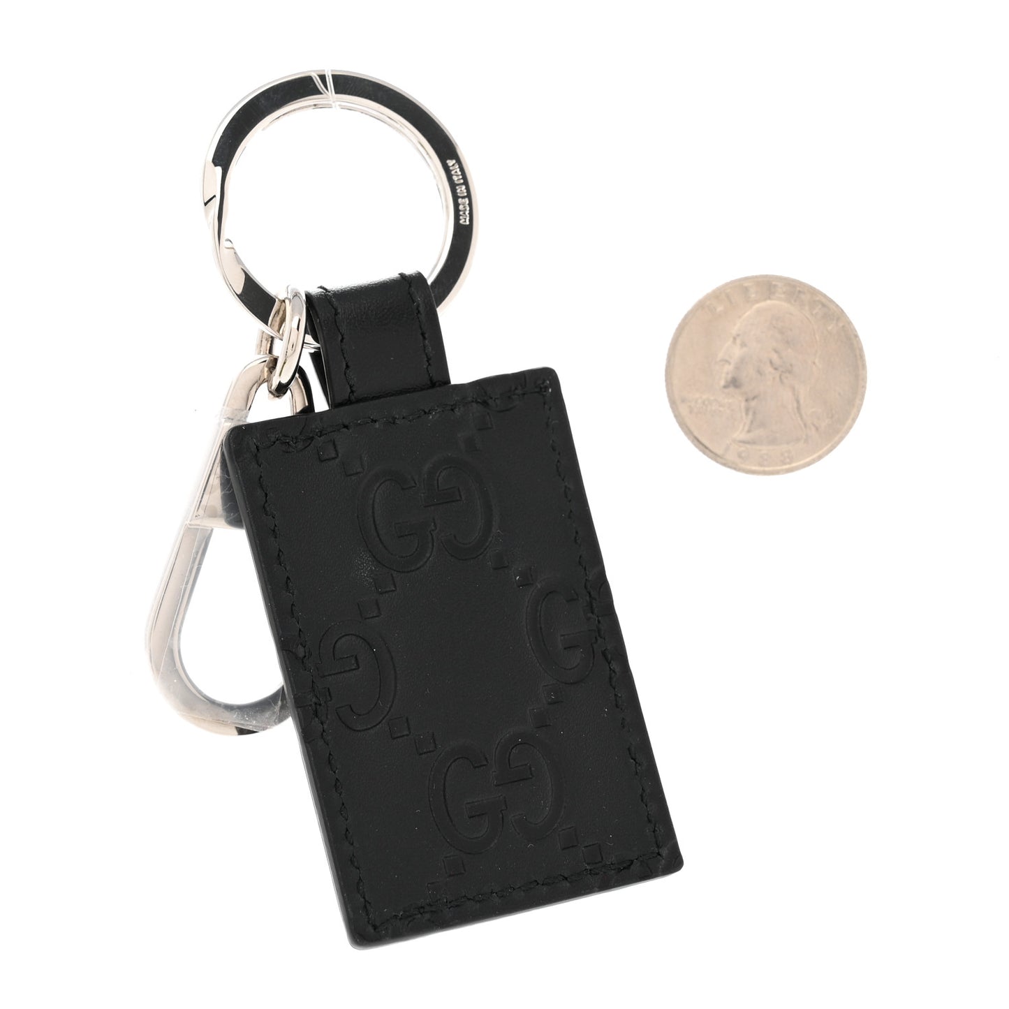 Guccissima Signature Dorian Key Chain Black