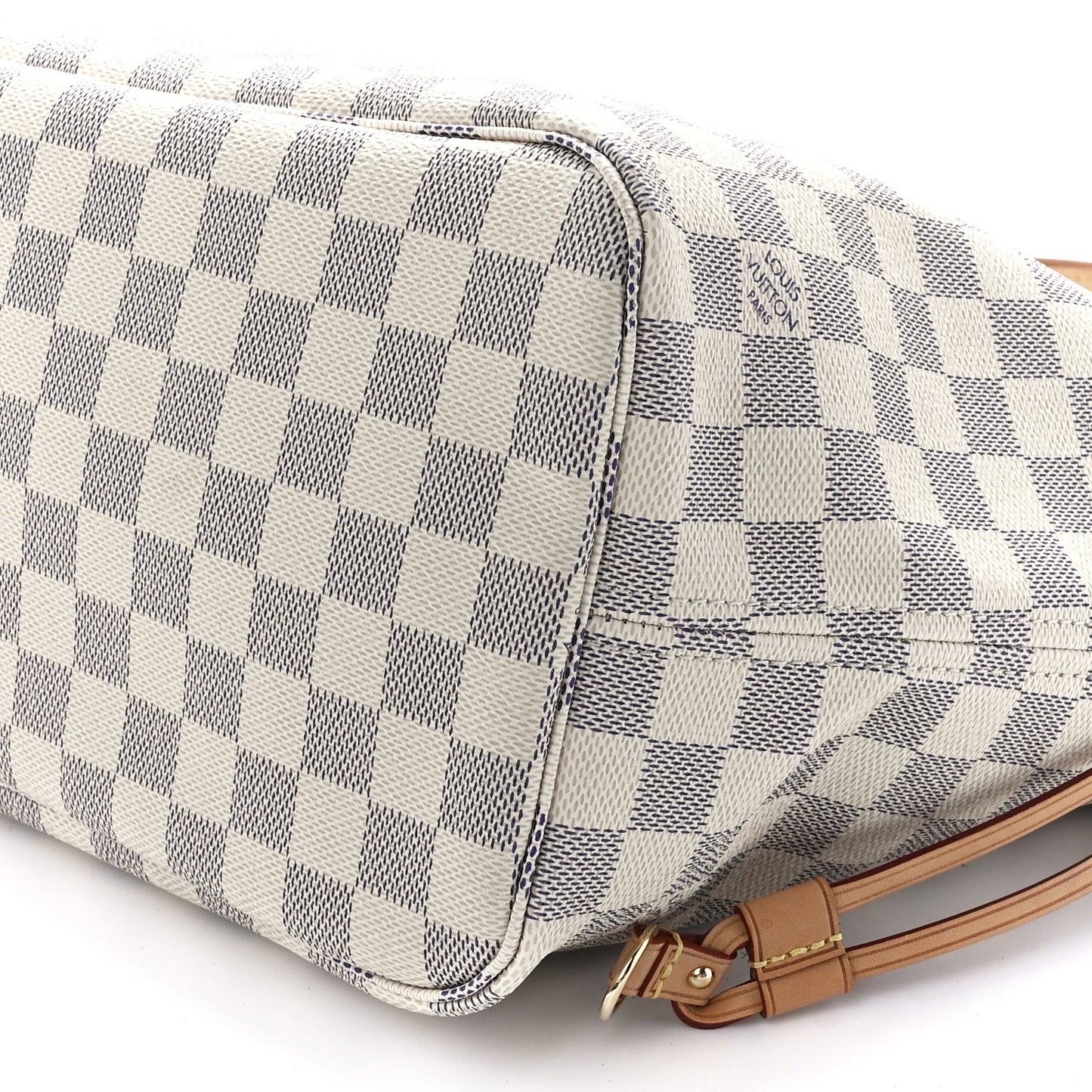 Damier Azur Neo Neverfull MM Rose Ballerine