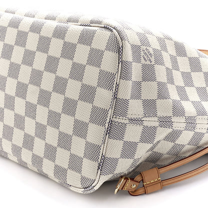 Louis Vuitton Damier Azur Neo Neverfull MM Rose Ballerine 11 of 11