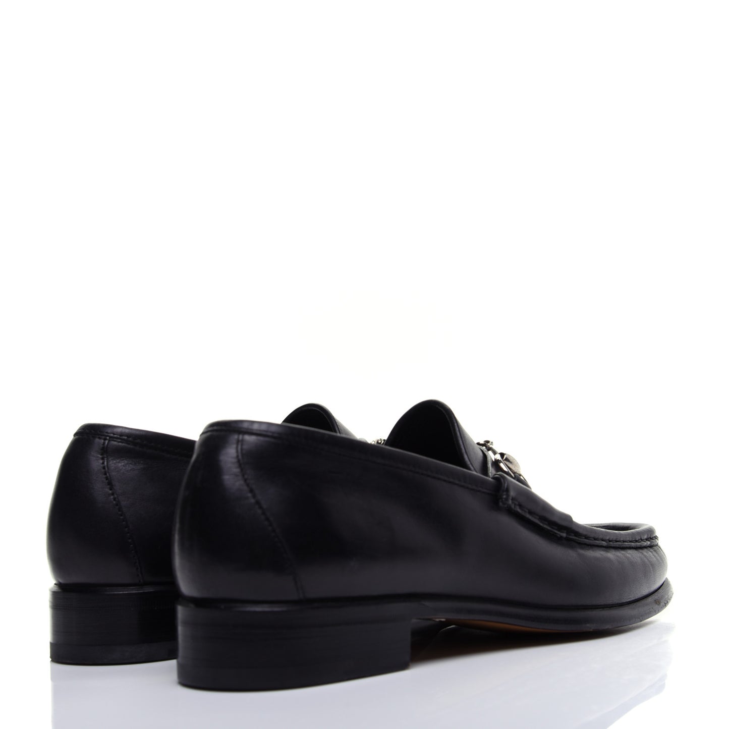 Calfskin Mens 1953 Horsebit Loafers 8 Black