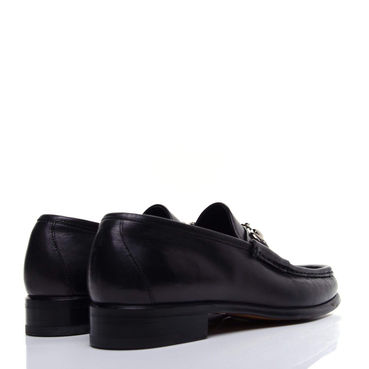 Gucci Calfskin Mens 1953 Horsebit Loafers 8 Black 3 of 13