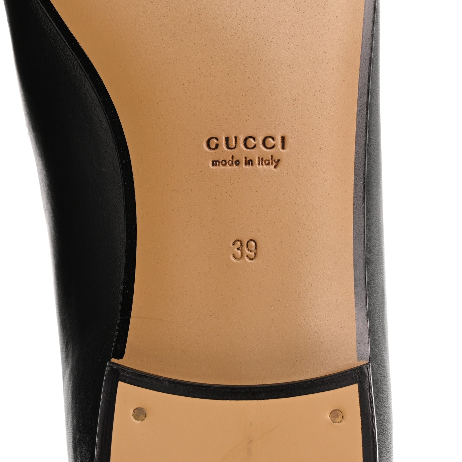Gucci Calfskin Womens Jordaan Loafers 39 Black 8 of 10