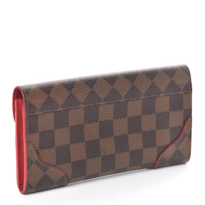 Louis Vuitton Damier Ebene Caissa Wallet Cherry 3 of 6