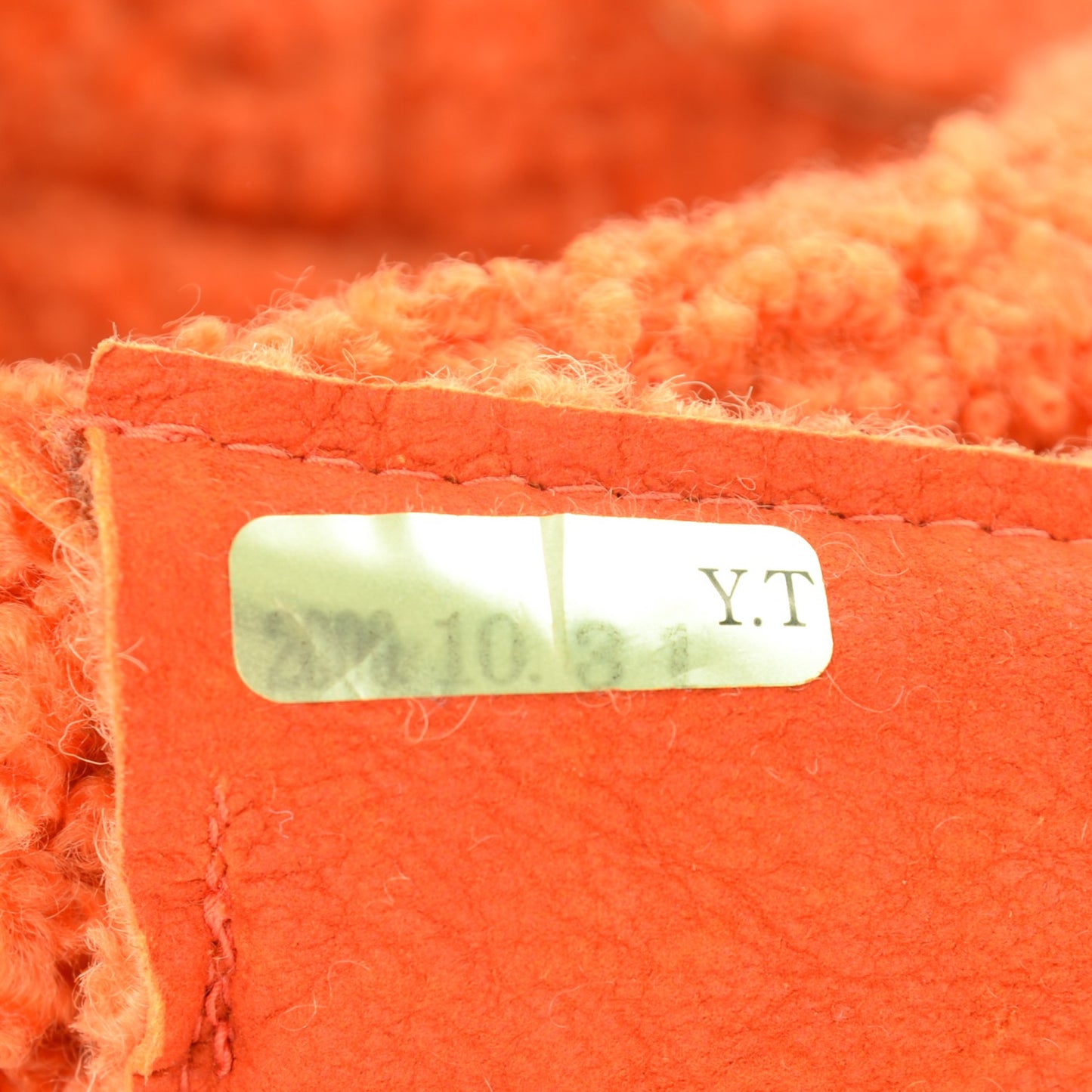 Shearling Patchwork Mademoiselle Messenger Orange